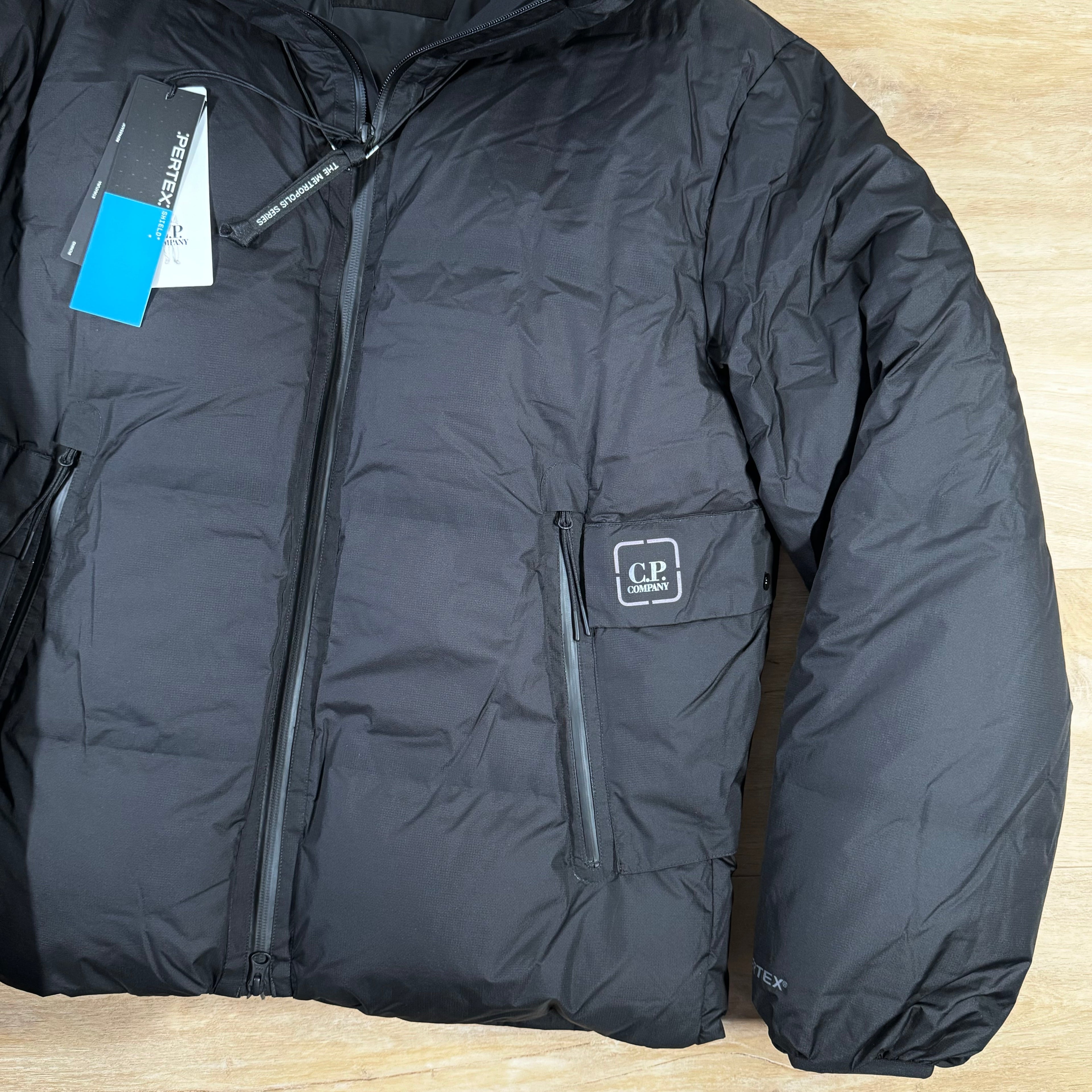 CP Company Metropolis Pertex Down Jacket in Black -Usfansport