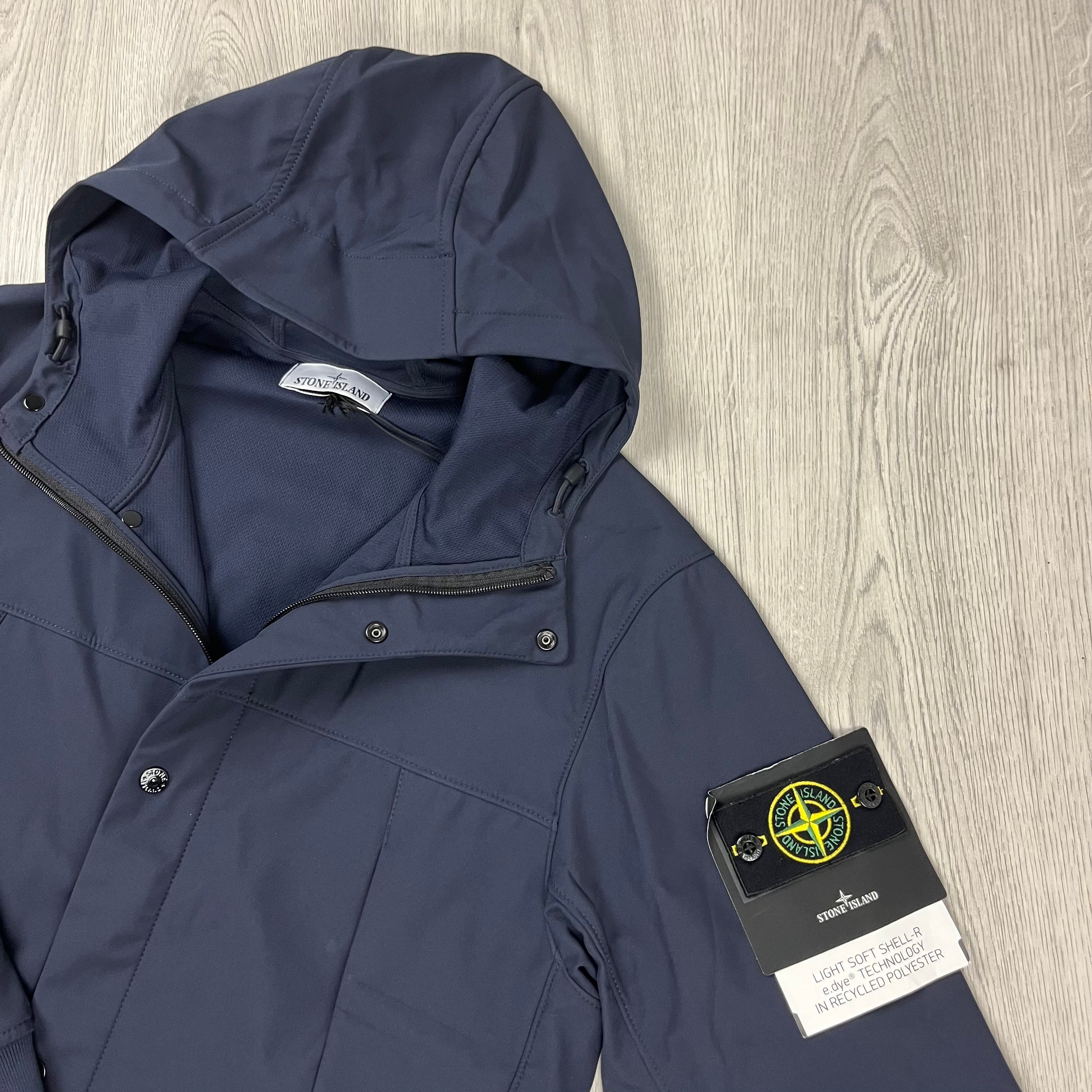Stone Island Shell Jacket - Navy -Usfansport