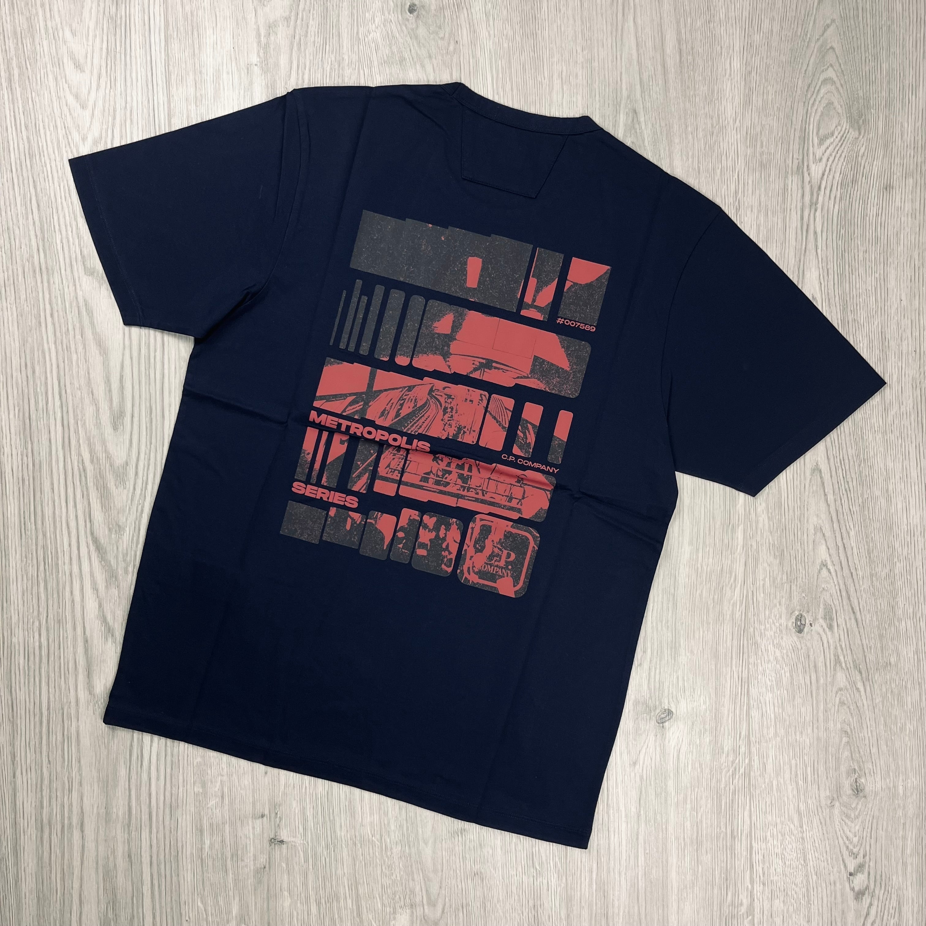 CP Company Metropolis T-Shirt - Navy -Usfansport
