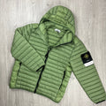 Stone Island Woven Down Jacket - Sage Green -Usfansport