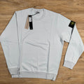 Stone Island Organic Cotton Fleece Sweatshirt in Sky Blue -Usfansport