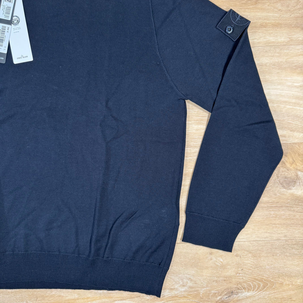Stone Island Light Pure Wool Ghost Sweatshirt in Navy -Usfansport