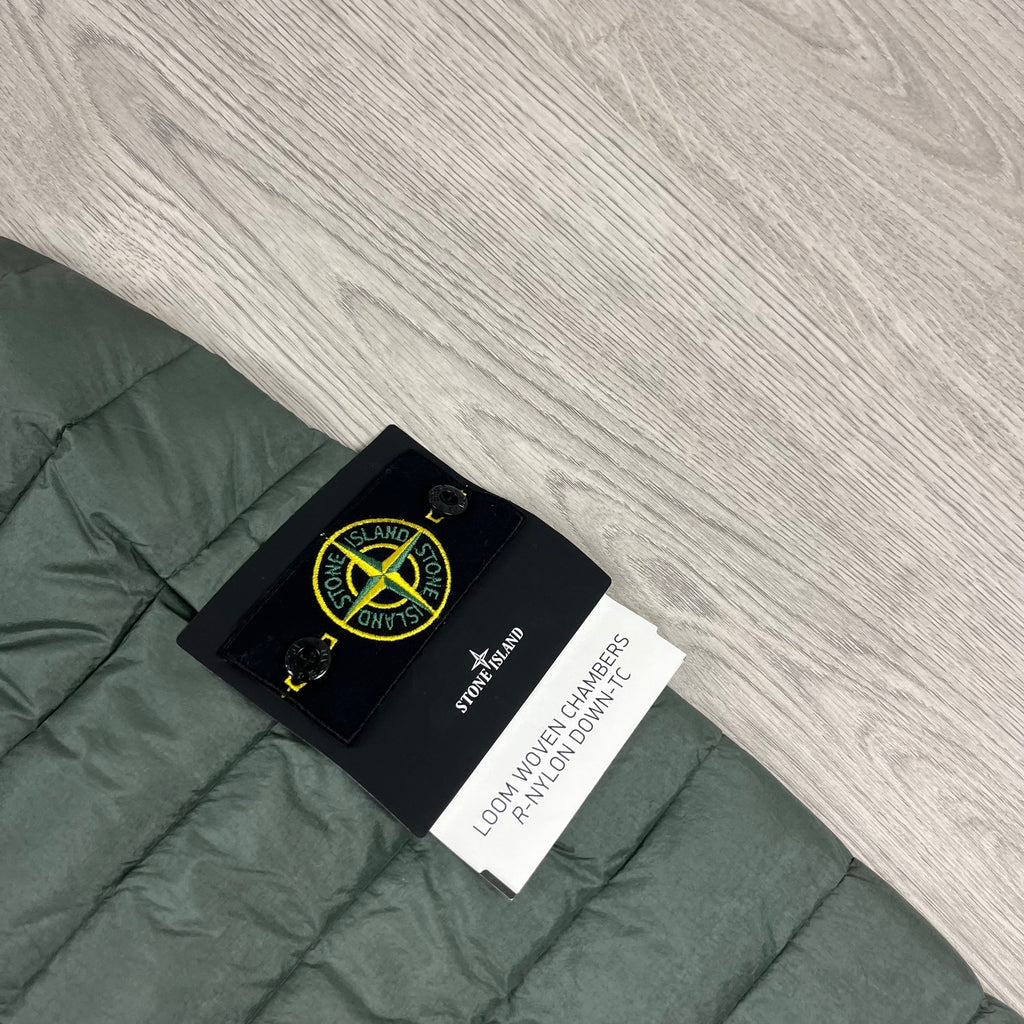 Stone Island Woven Down Jacket - Musk -Usfansport