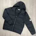 Stone Island Nylon Down Jacket - Black -Usfansport
