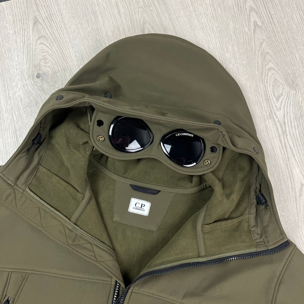 CP Company Shell Goggle Jacket - Ivy Green -Usfansport