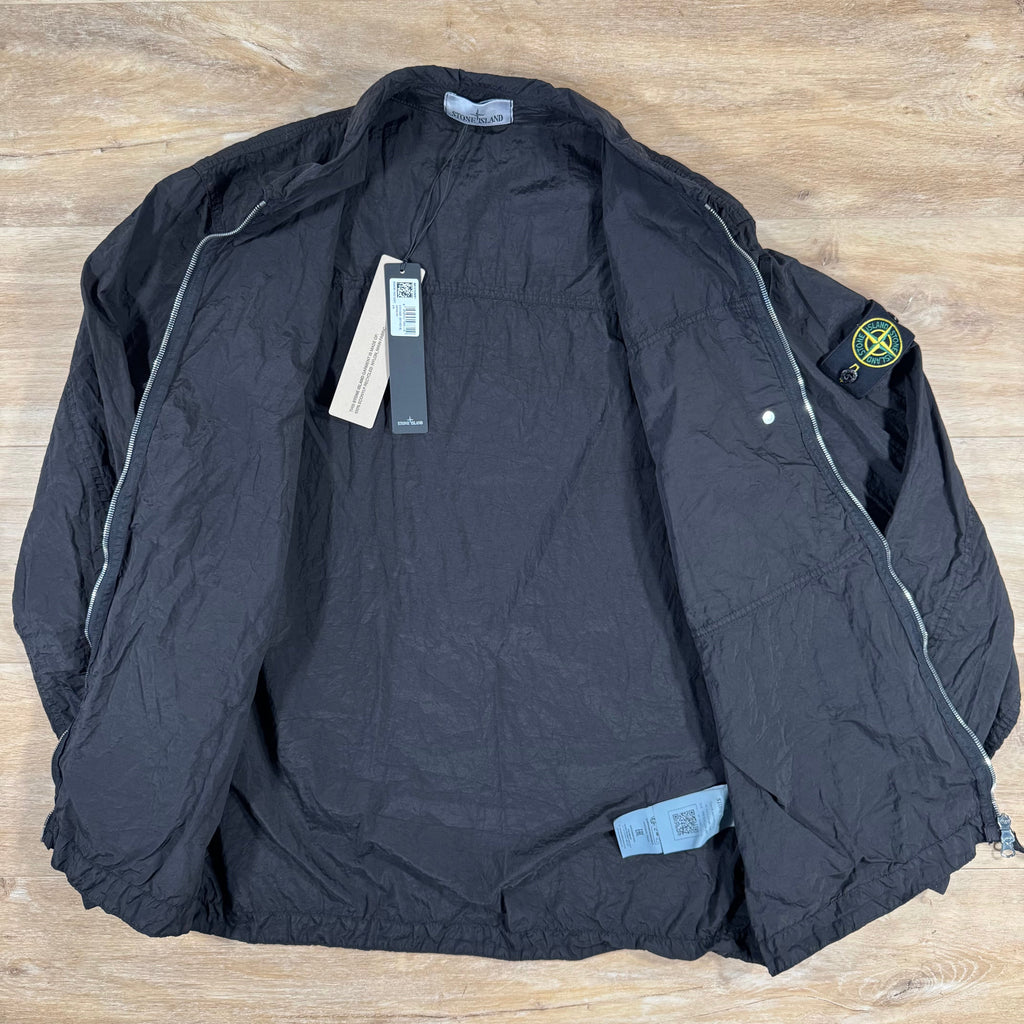 Stone Island Nylon Metal Overshirt in Black -Usfansport