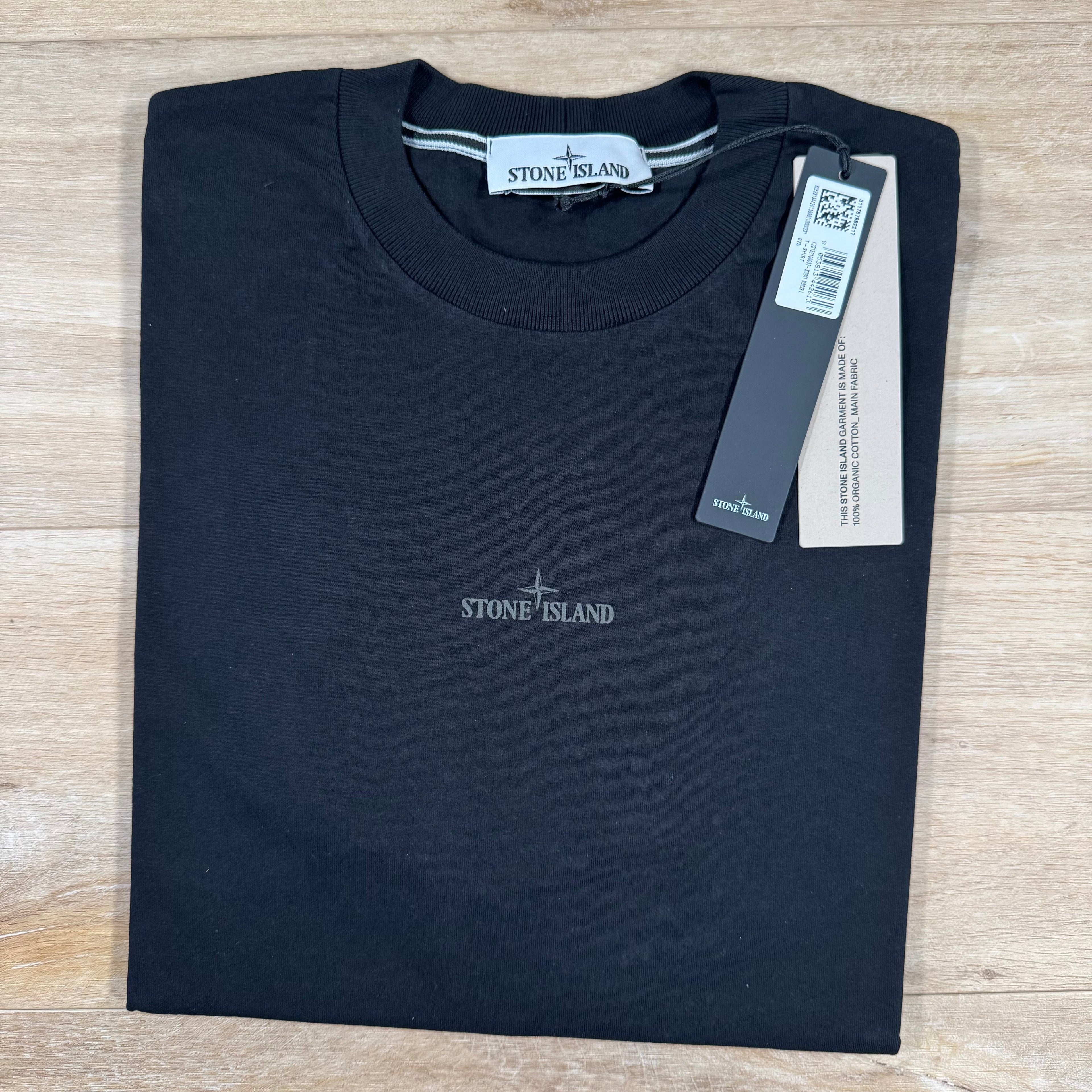 Stone Island Industrial Print T-Shirt in Black -Usfansport