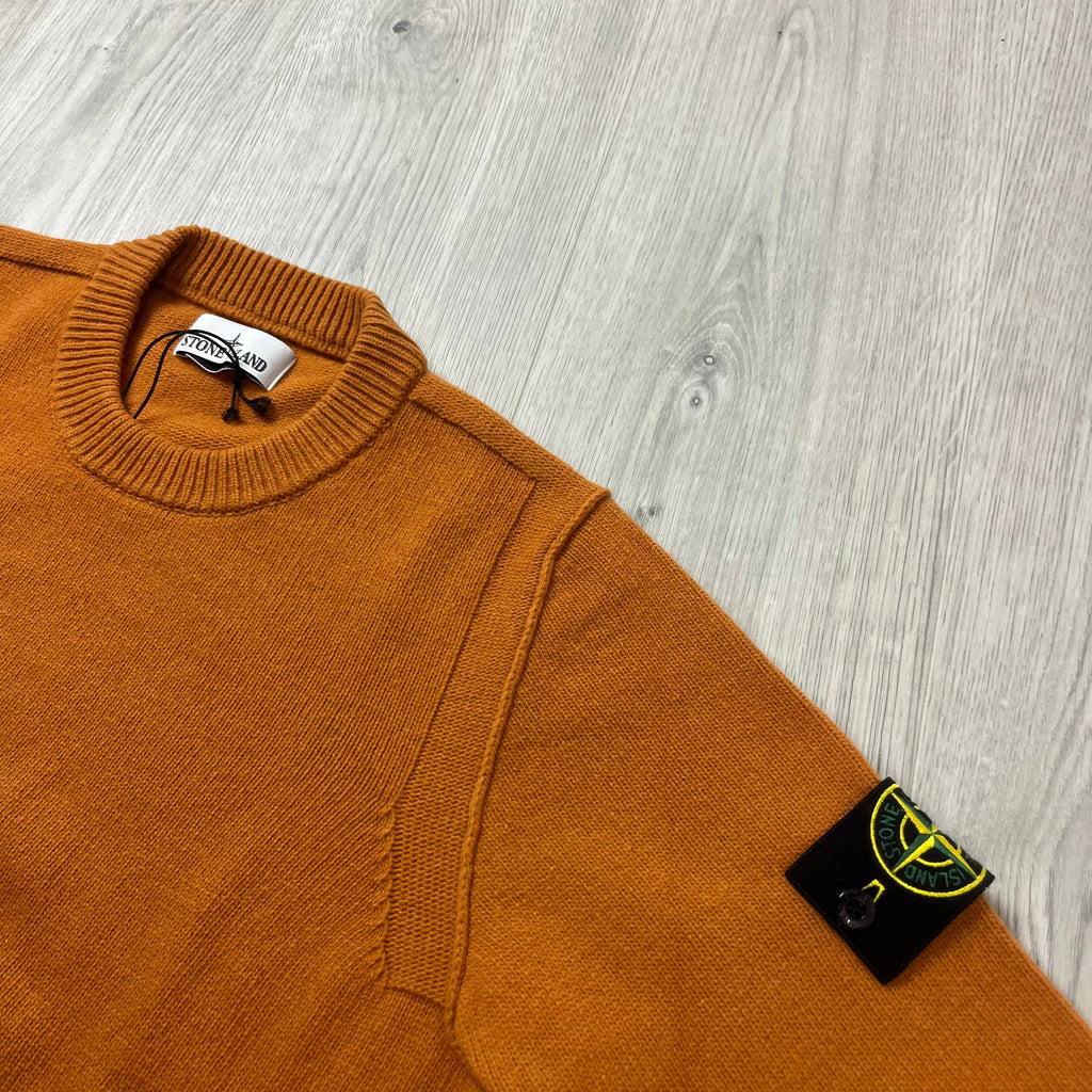 Stone Island Knit Sweatshirt - Orange -Usfansport