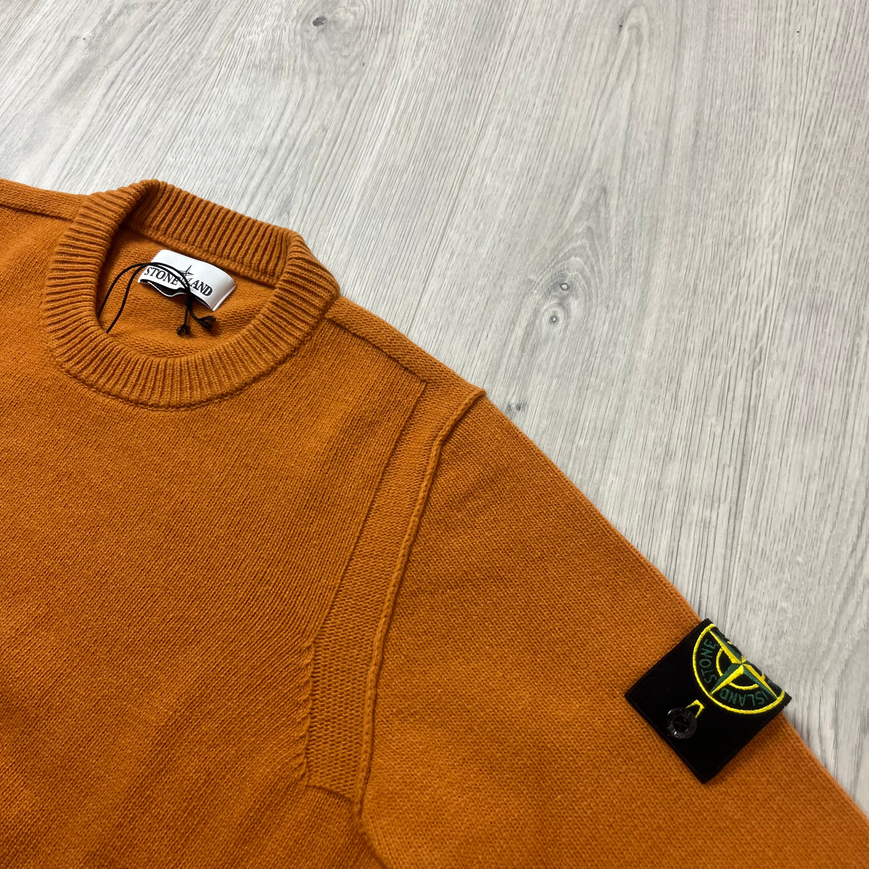 Stone Island Knit Sweatshirt - Orange -Usfansport