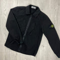 Stone Island Zip Overshirt - Black -Usfansport