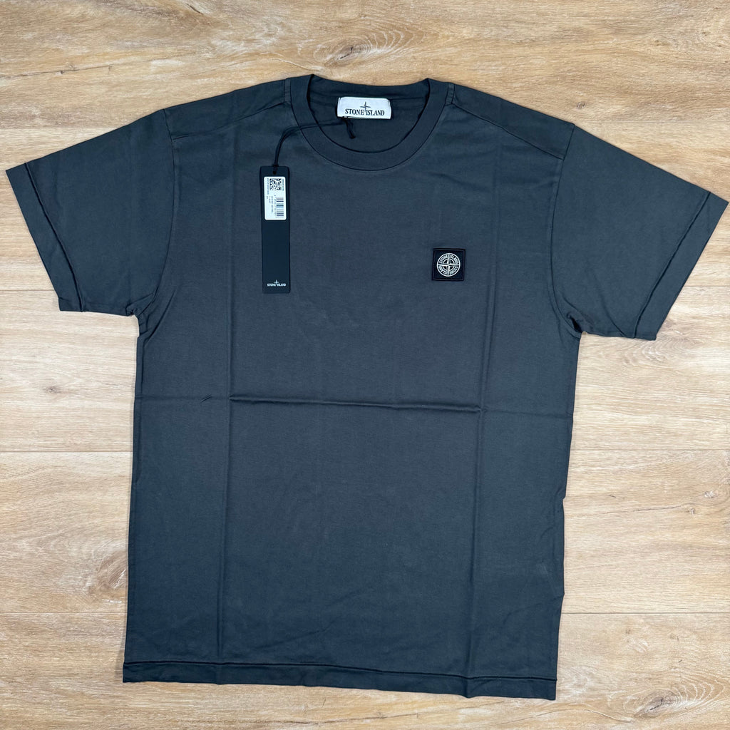 Stone Island Patch Logo T-Shirt in Lead Grey -Usfansport