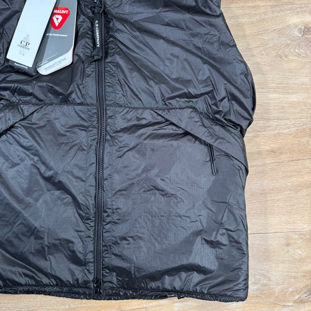 CP Company Nada Shell Primaloft Goggle Vest in Black -Usfansport