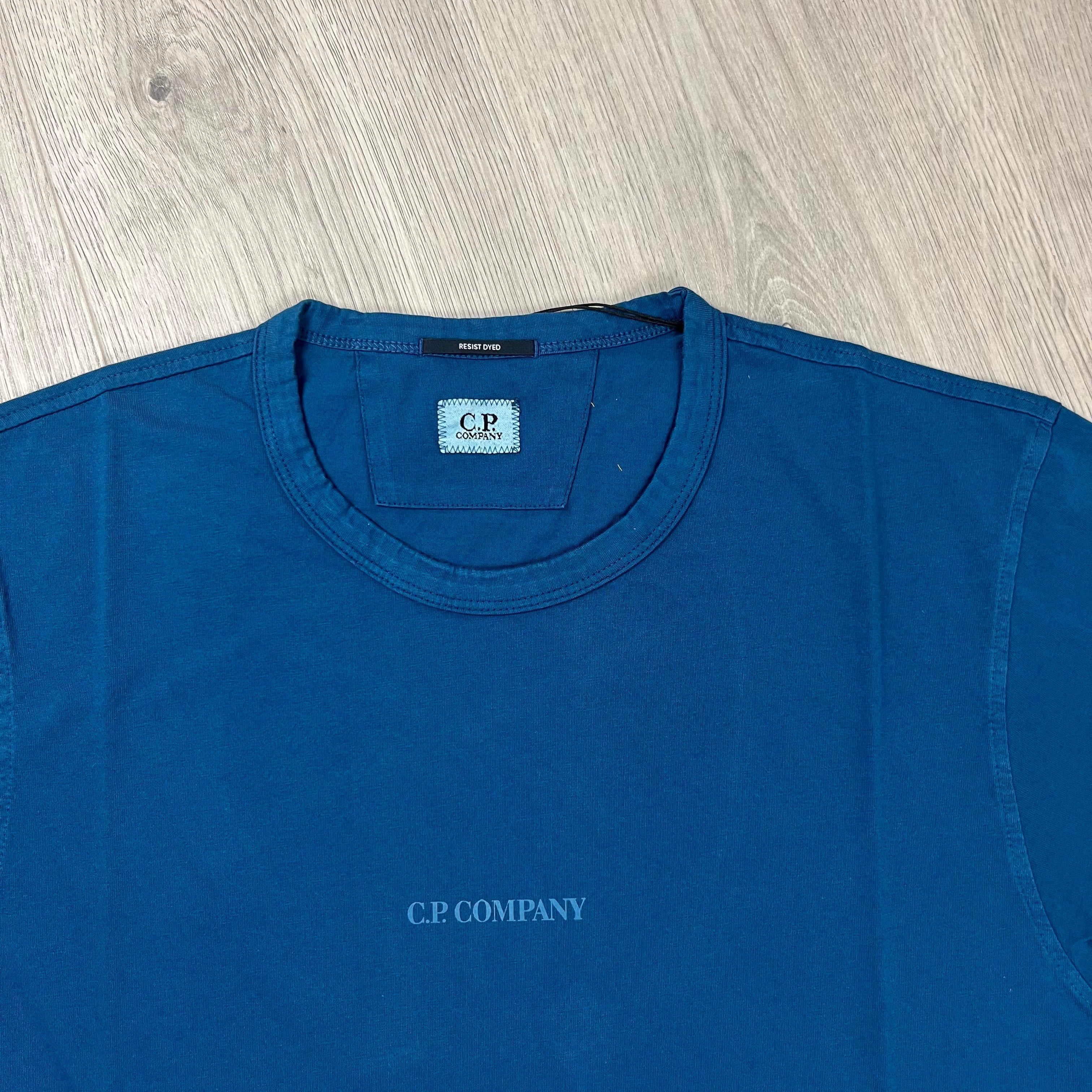 CP Company Printed T-Shirt  - Ink Blue -Usfansport