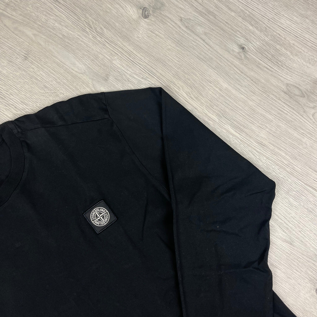 Stone Island Long Sleeve T-Shirt - Black -Usfansport