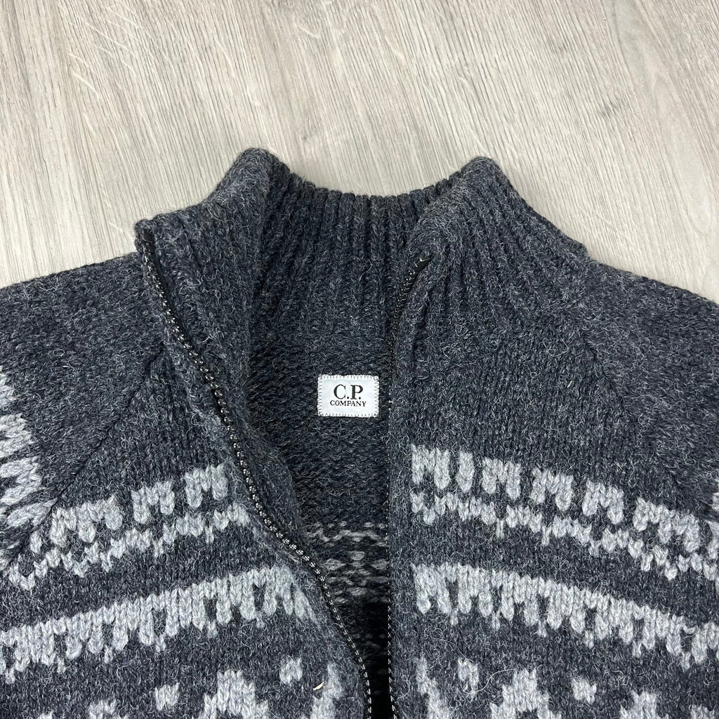 CP Company Jacquard Wool Fleece - Black -Usfansport