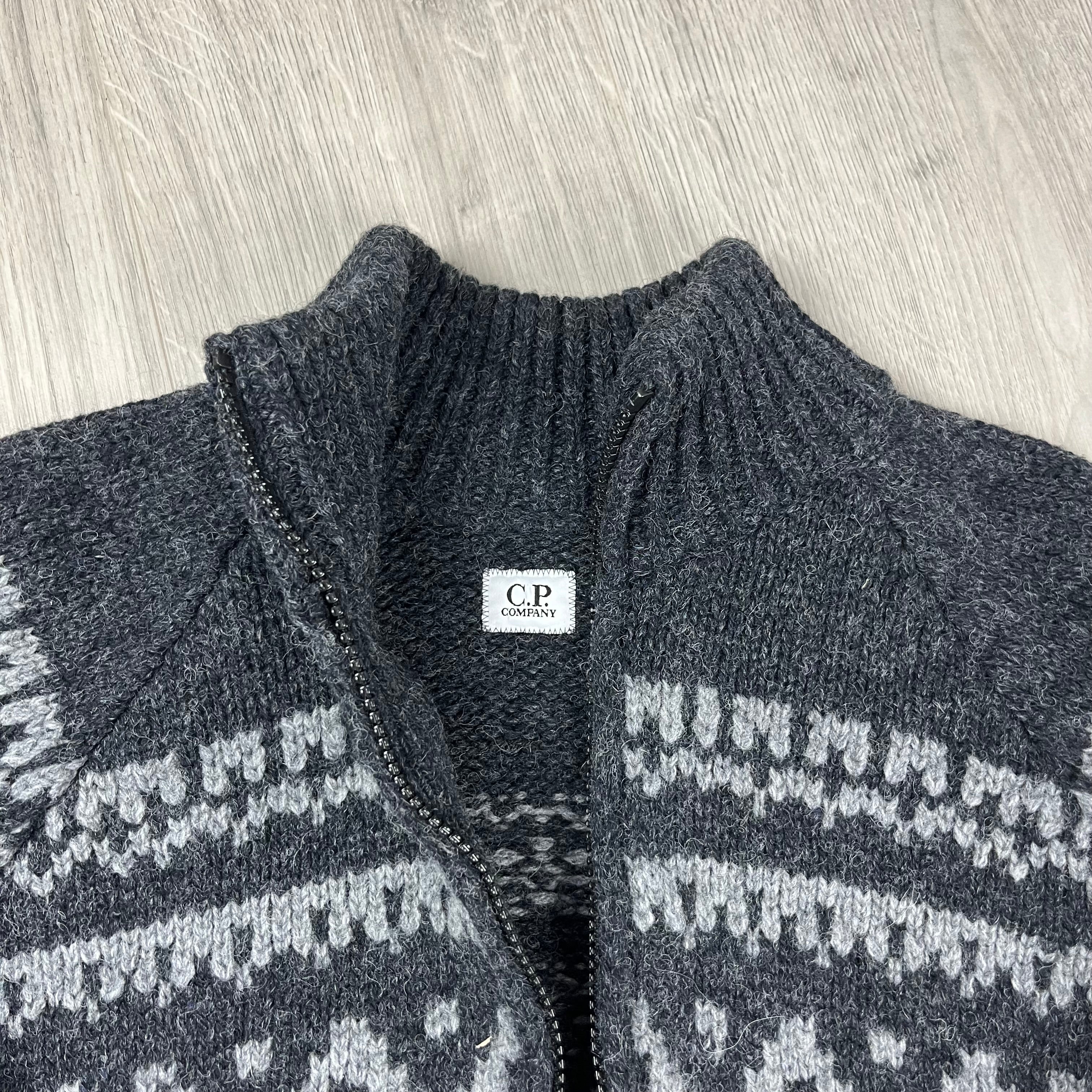 CP Company Jacquard Wool Fleece - Black -Usfansport