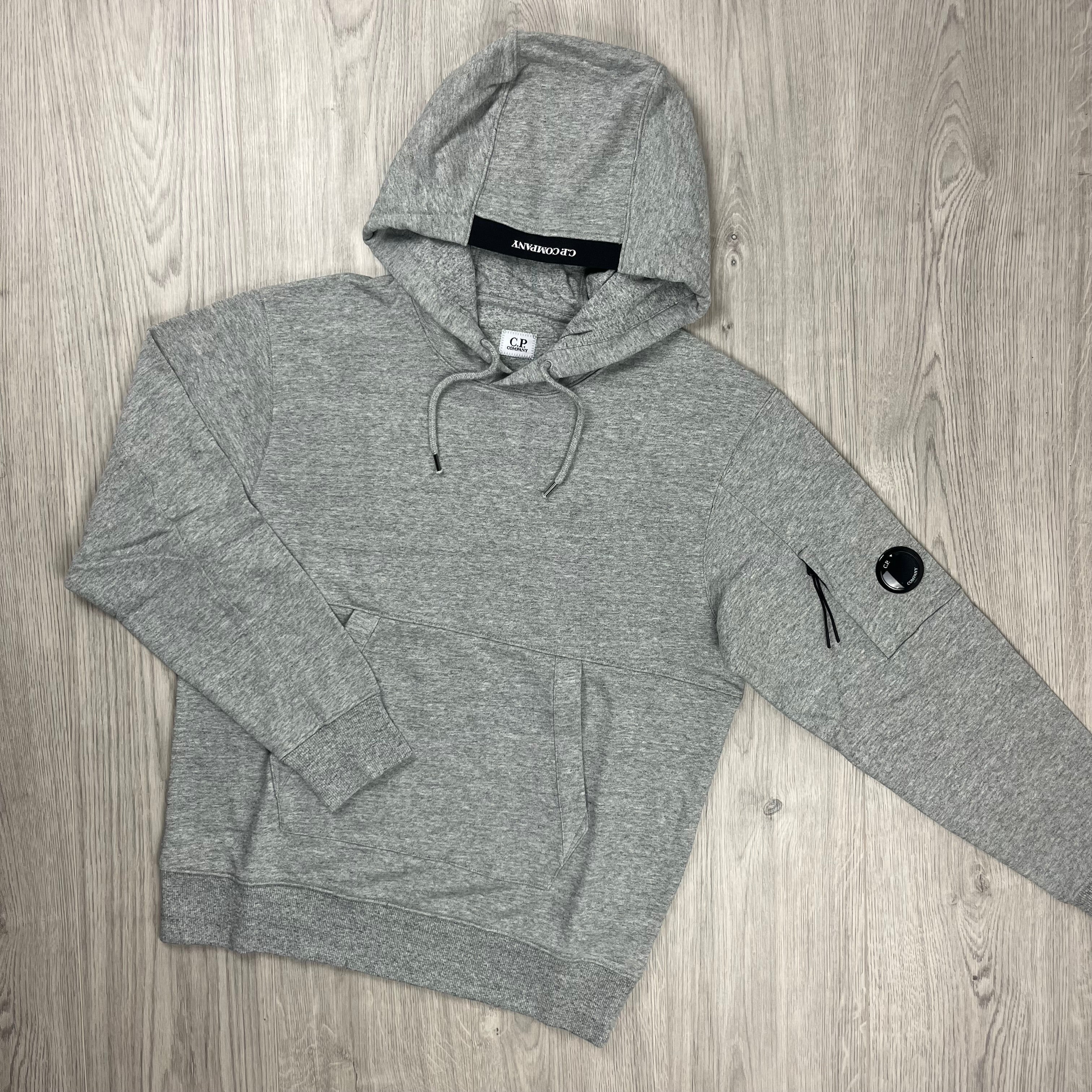 CP Company Raised Fleece Hoodie - Grey -Usfansport
