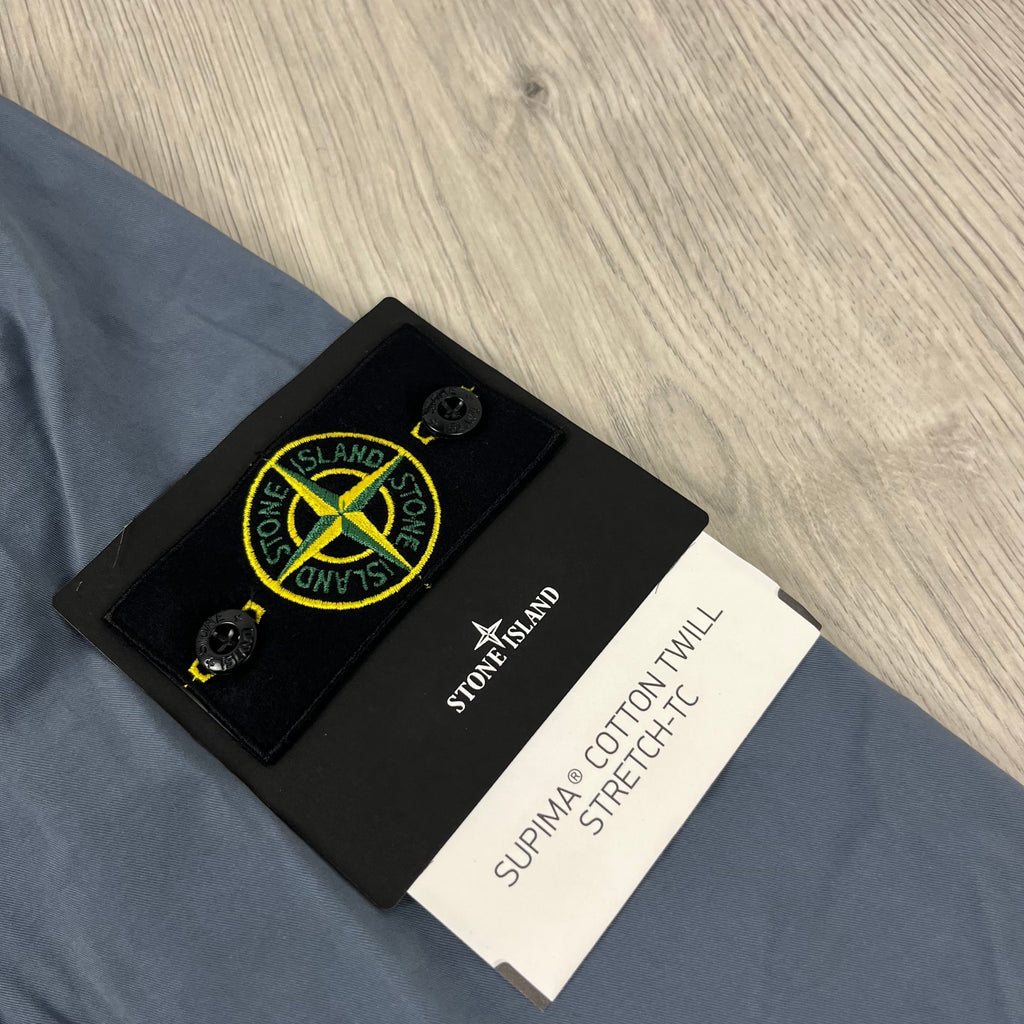 Stone Island Supima Jacket - Avio Blue -Usfansport