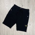 Stone Island Dyed Jersey Shorts - Black -Usfansport