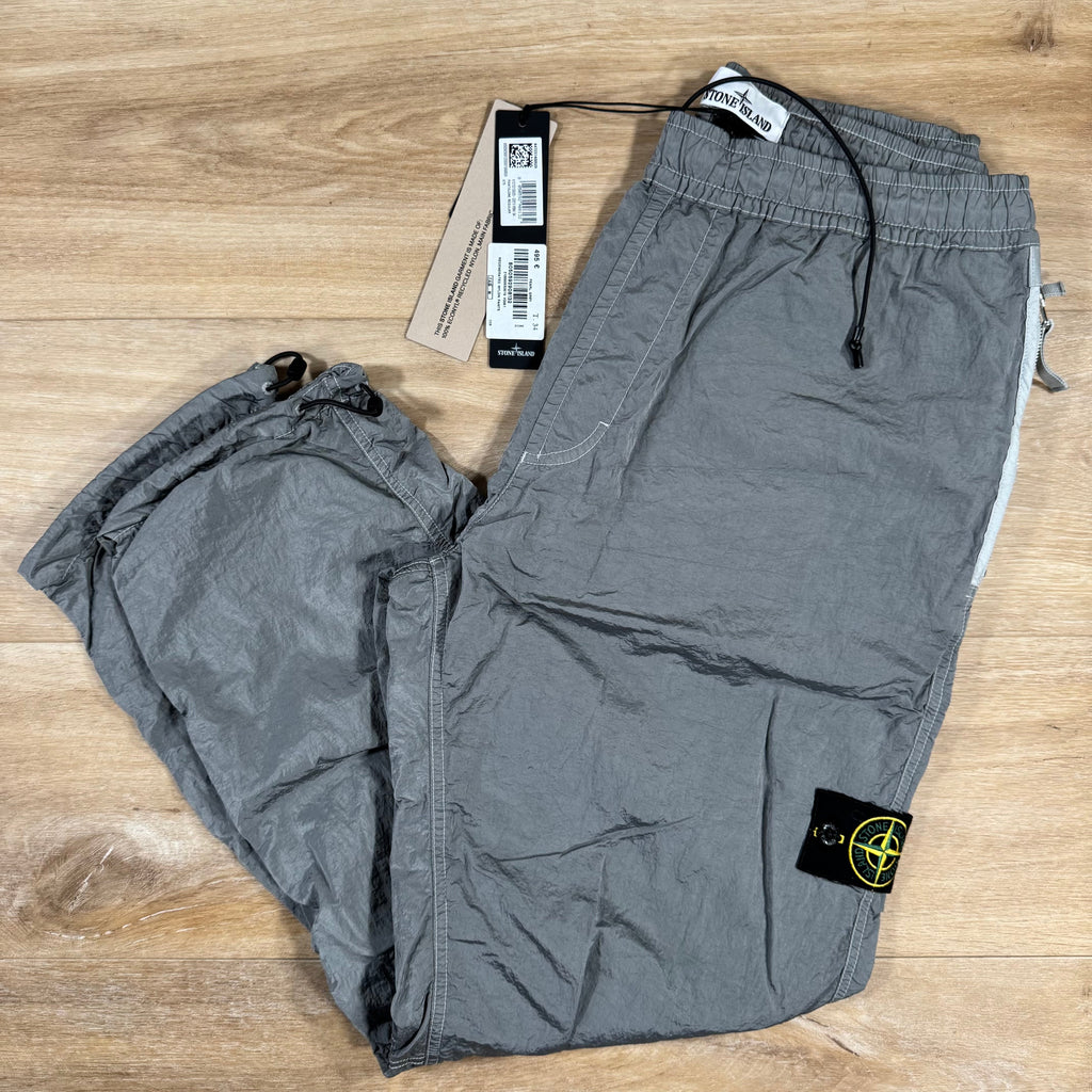 Stone Island Nylon Metal Pants in Pearl Grey with Nylon Mesh Lining -Usfansport