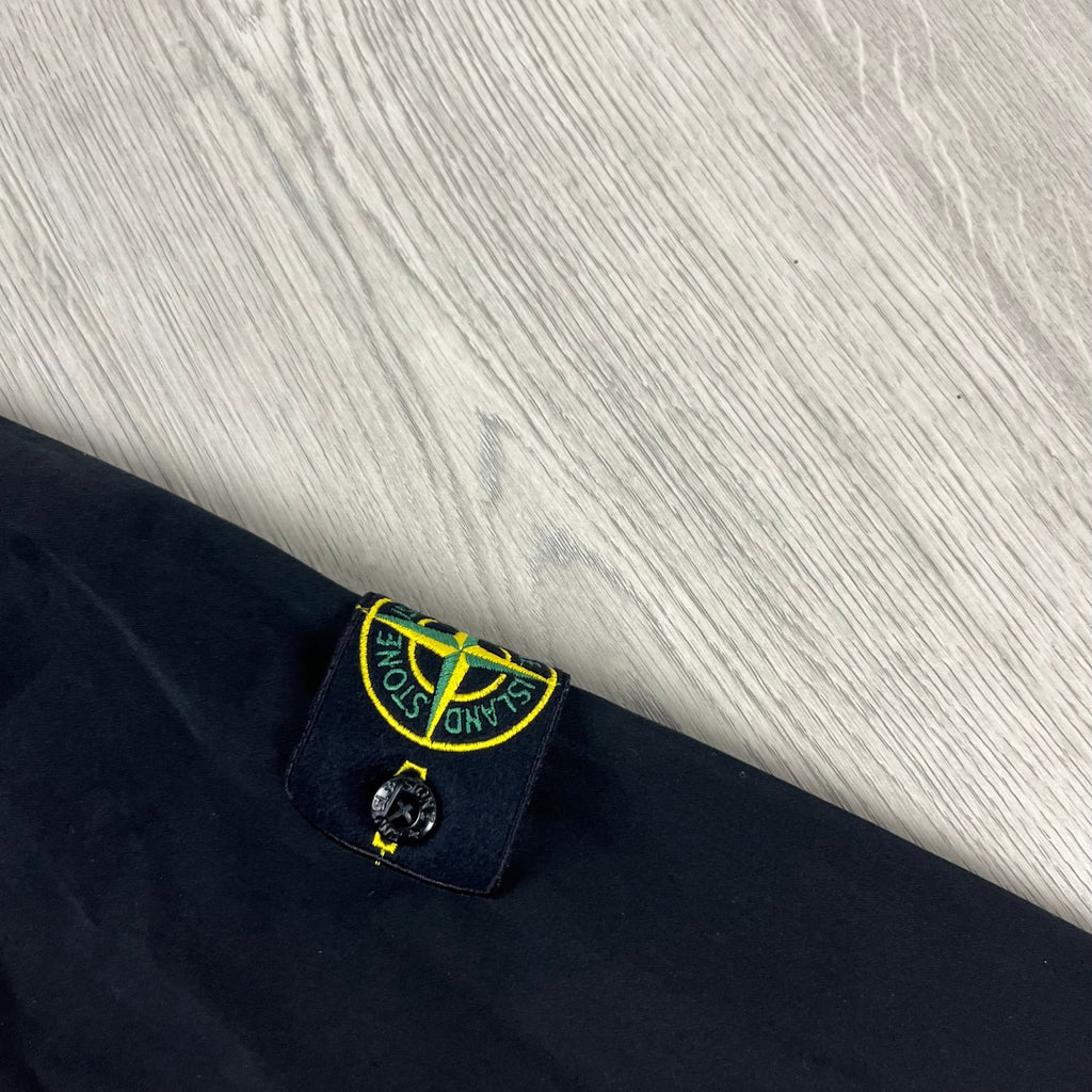 Stone Island Zip Overshirt - Black -Usfansport