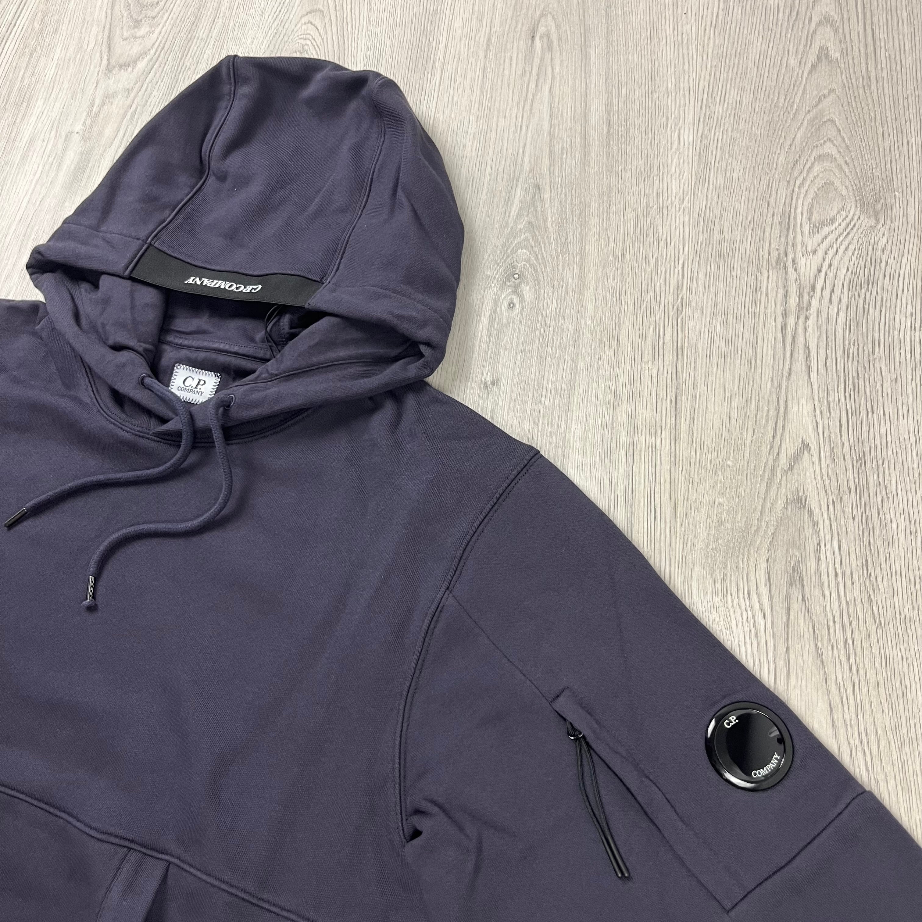 CP Company Raised Fleece Hoodie - Nightshade -Usfansport