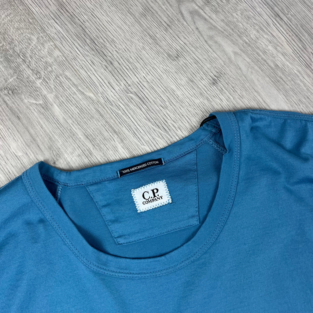 CP Company Patch T-Shirt - Aegean Blue -Usfansport