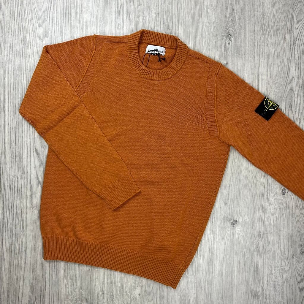 Stone Island Knit Sweatshirt - Orange -Usfansport