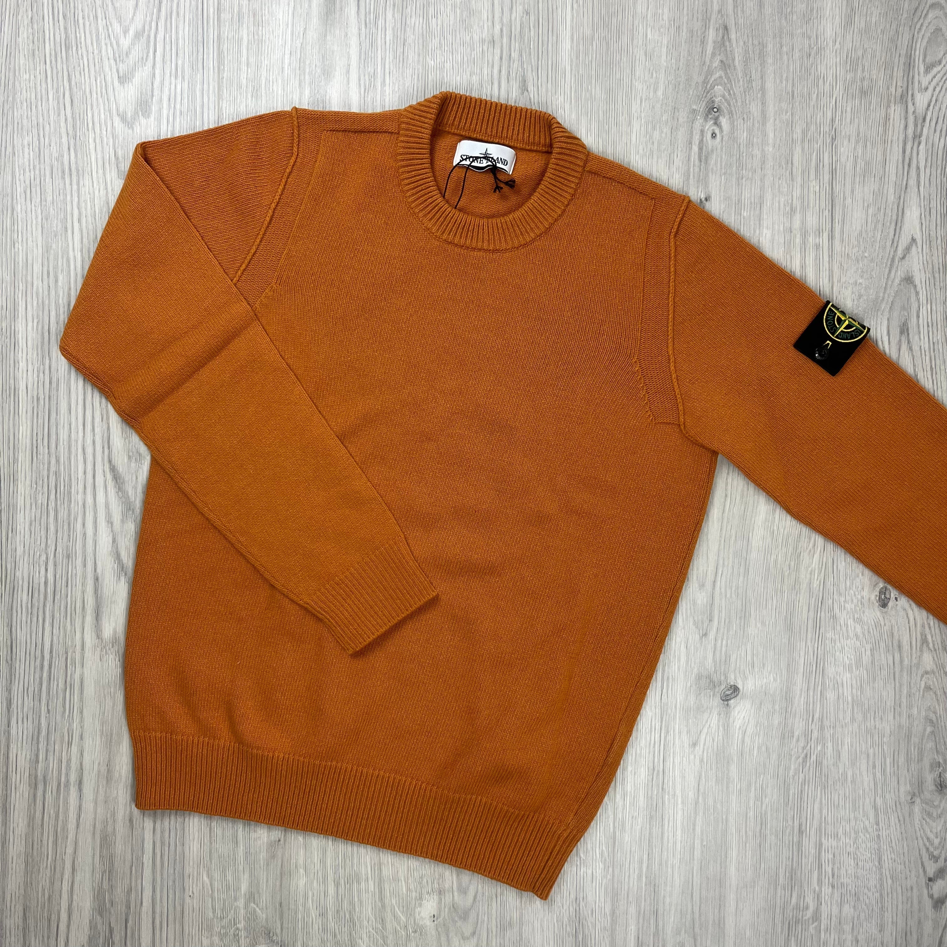 Stone Island Knit Sweatshirt - Orange -Usfansport