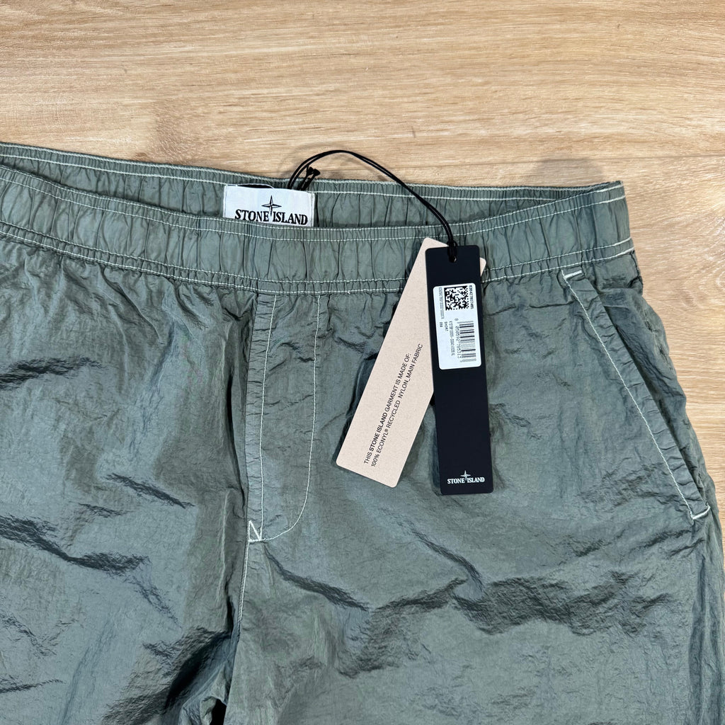 Stone Island Nylon Metal Swim Shorts in Sage Green -Usfansport