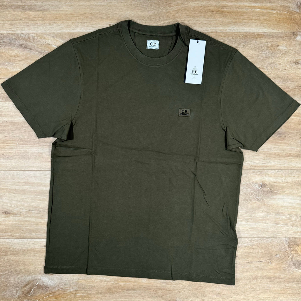 CP Company Logo Patch T-Shirt in Ivy Green -Usfansport