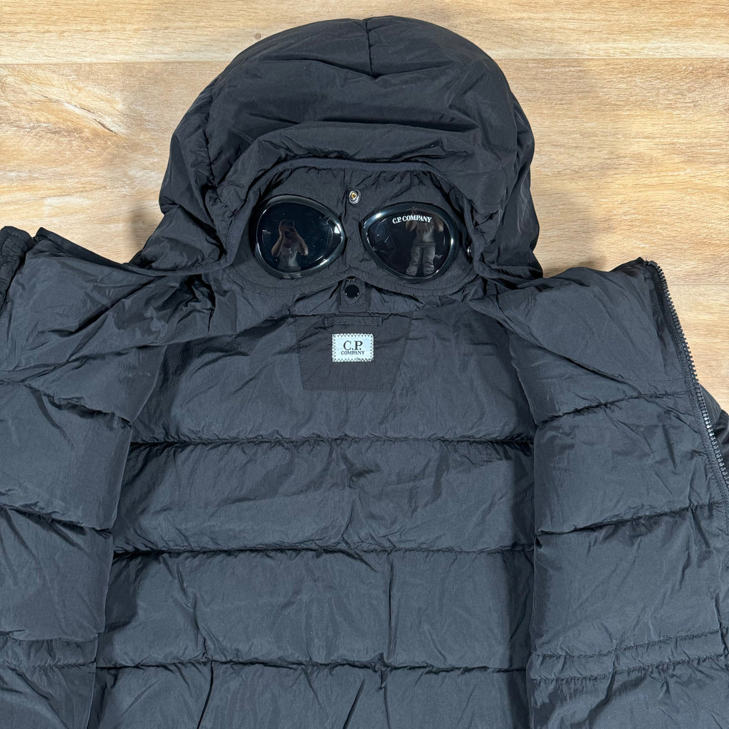 CP Company Chrome-R Goggle Down Jacket in Black -Usfansport