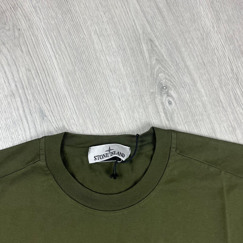 Stone Island Patch T-Shirt - Olive -Usfansport