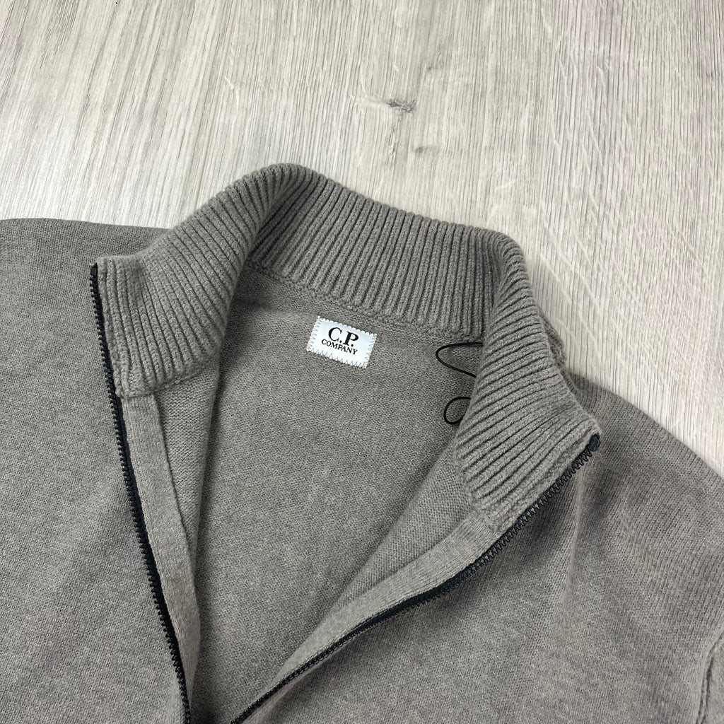 CP Company Patch Knit Fleece - Gunmetal -Usfansport