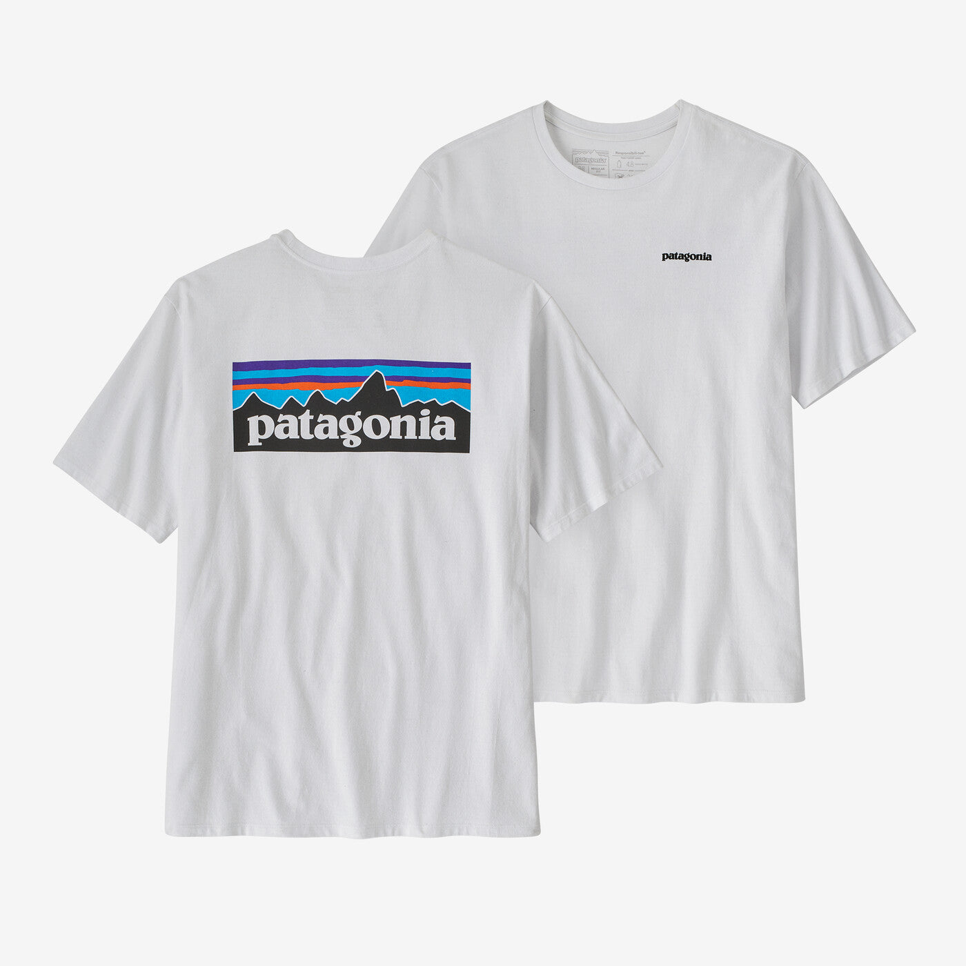 Patagonia P-6 Responsibili Logo T-Shirt I Hvid