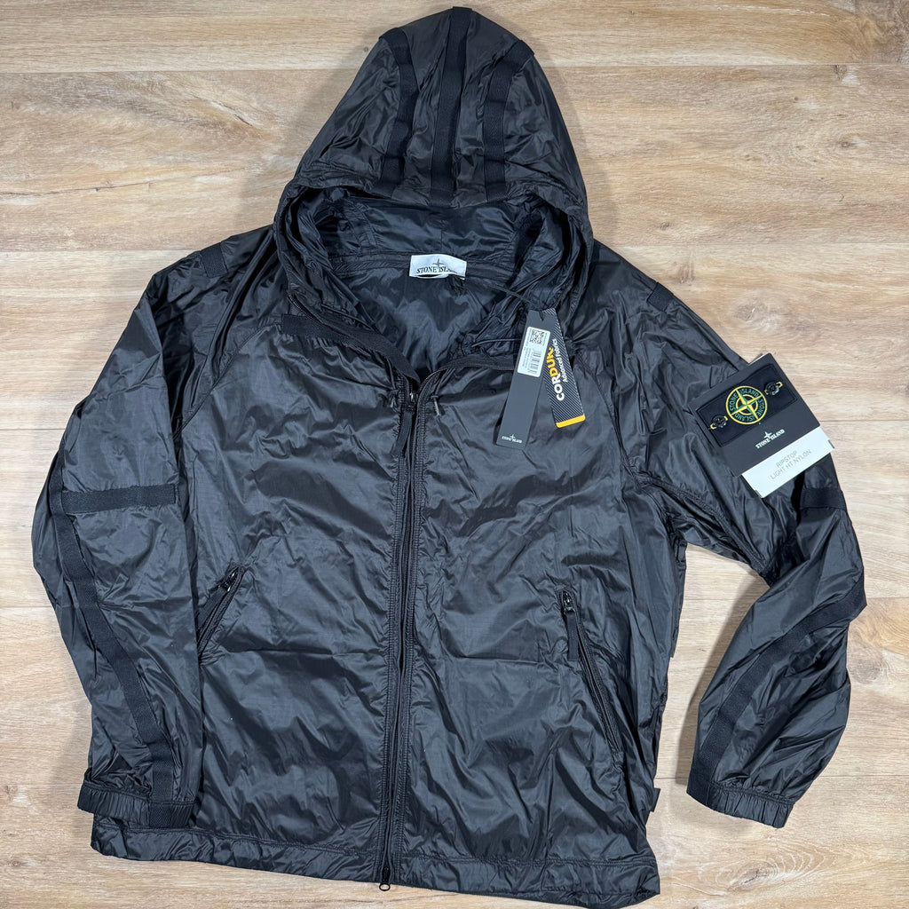Stone Island Ripstop Light HT Nylon Jacket in Lead Grey -Usfansport