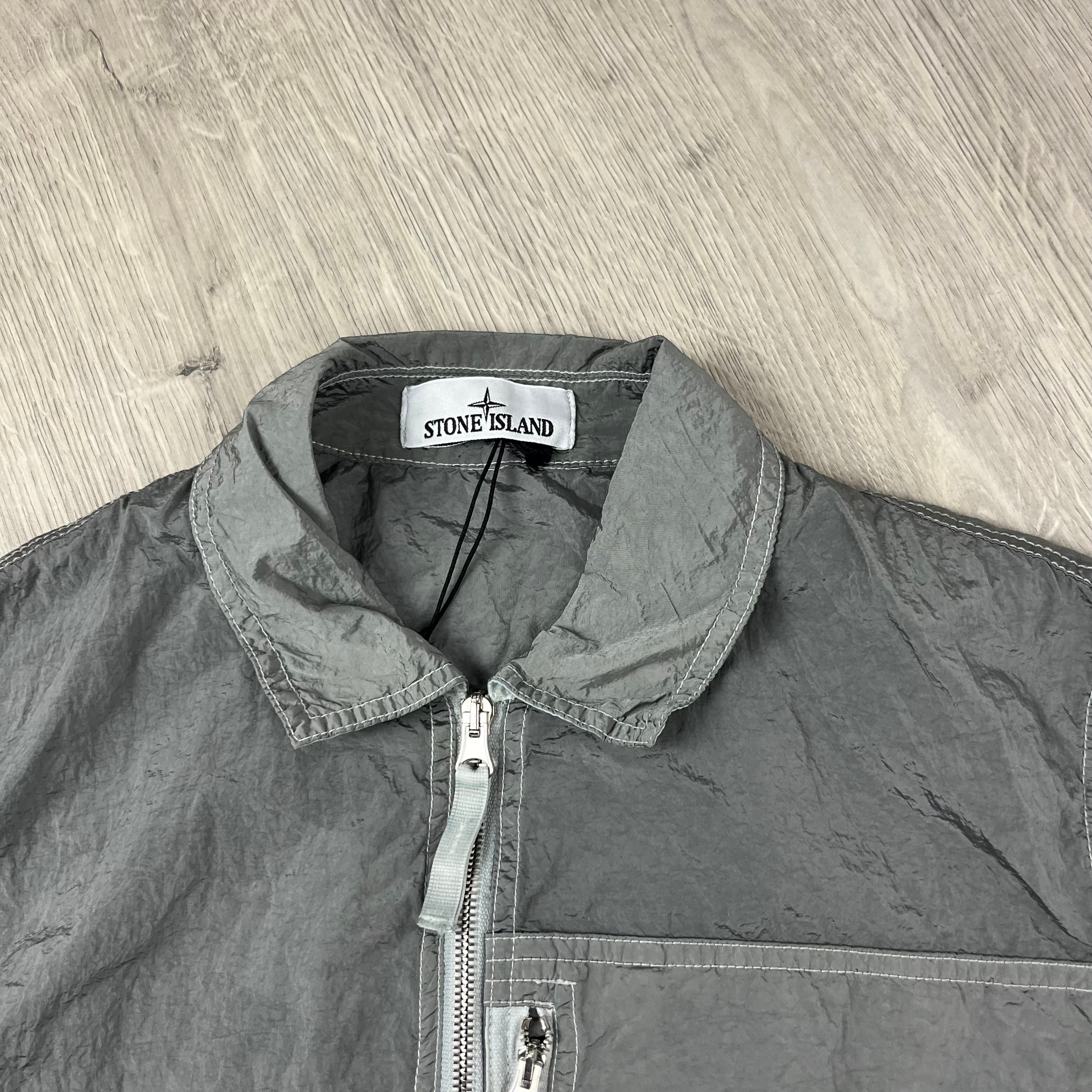 Stone Island Metal Overshirt - Grey -Usfansport