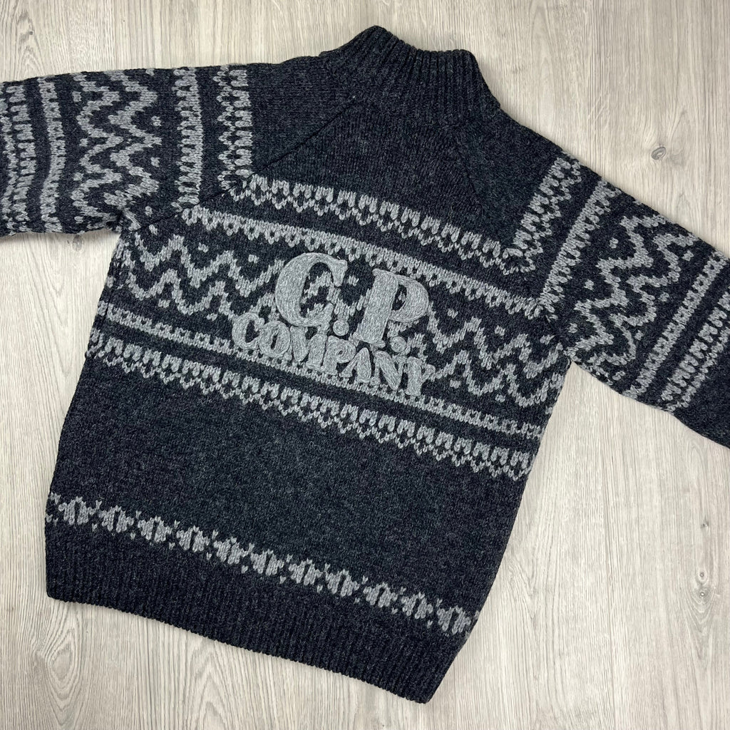 CP Company Jacquard Wool Fleece - Black -Usfansport