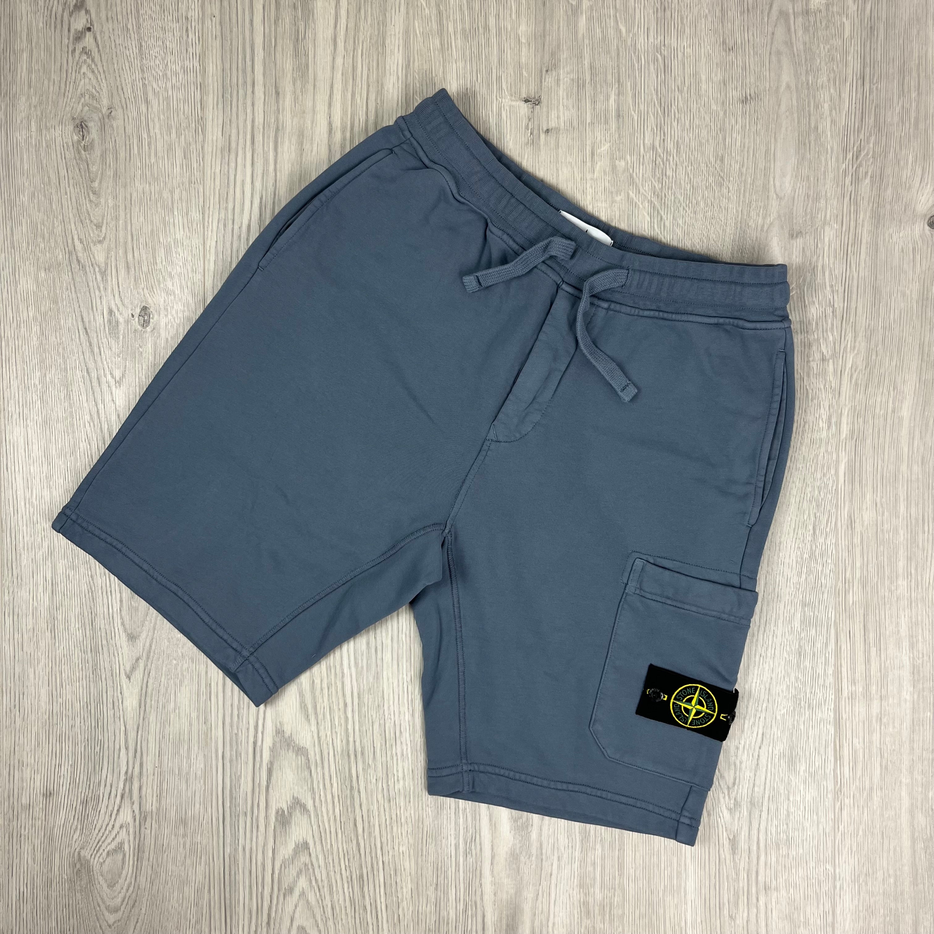 Stone Island Jersey Shorts - Avio Blue -Usfansport