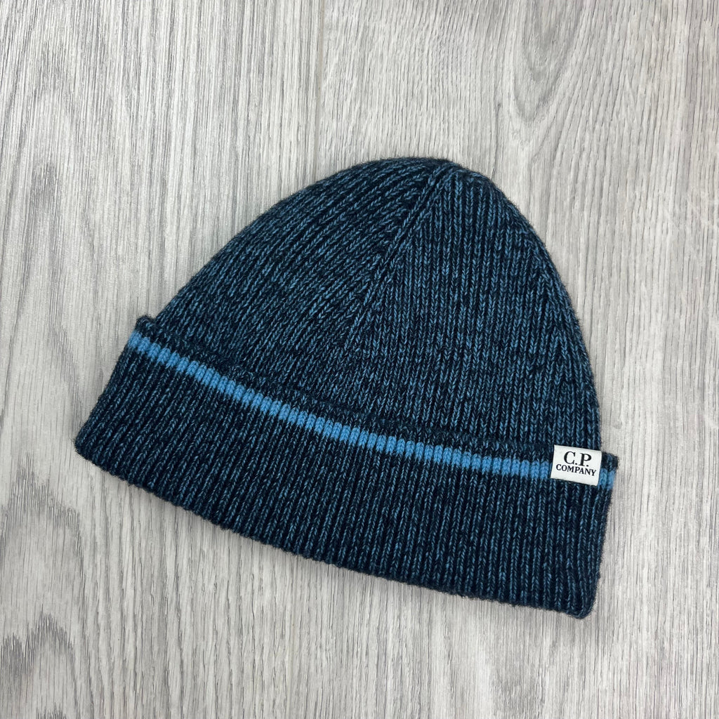 CP Company Patch Beanie - Aegean Blue -Usfansport