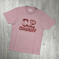 CP Company Printed T-Shirt - Mauve -Usfansport