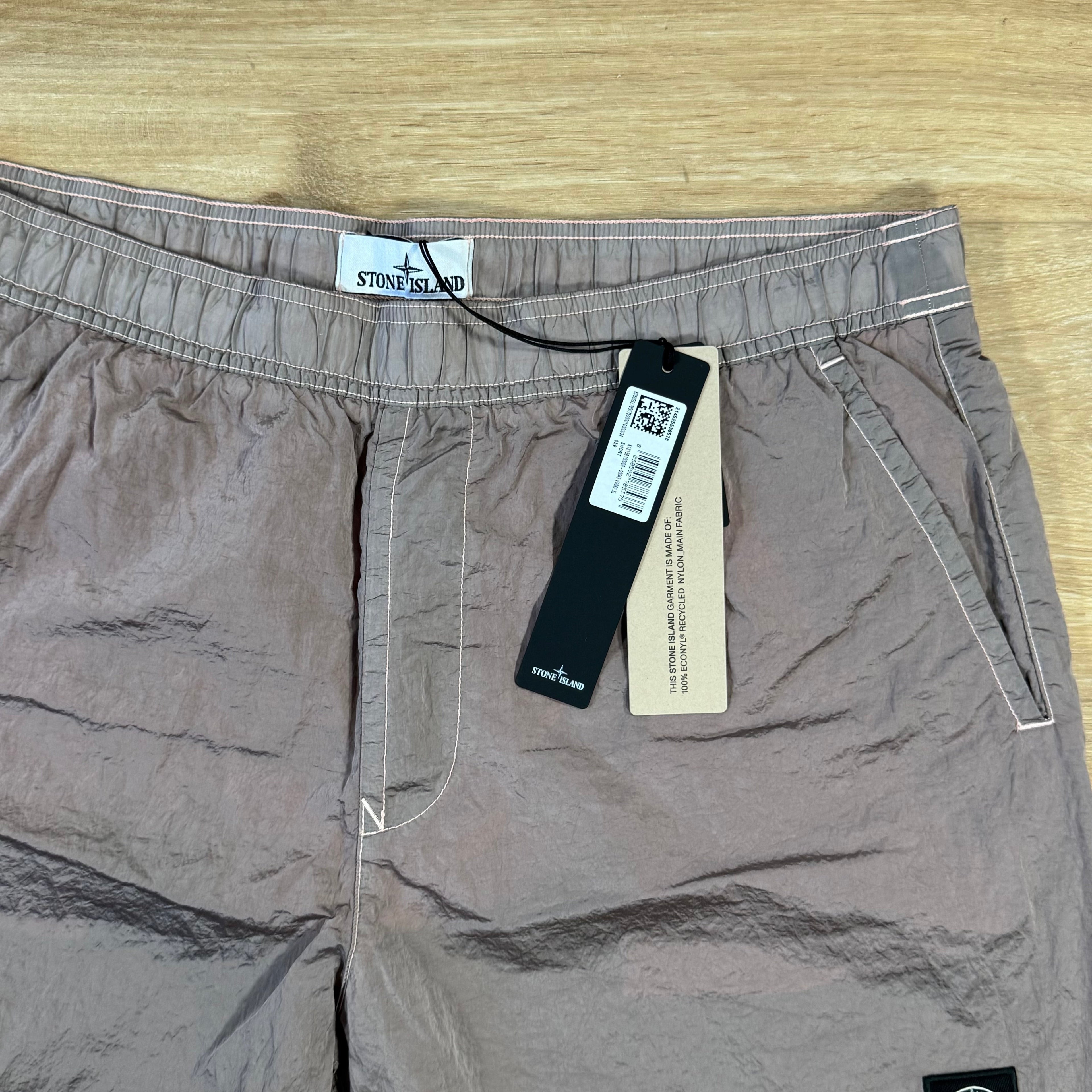 Stone Island Nylon Metal Swim Shorts in Antique Rose -Usfansport