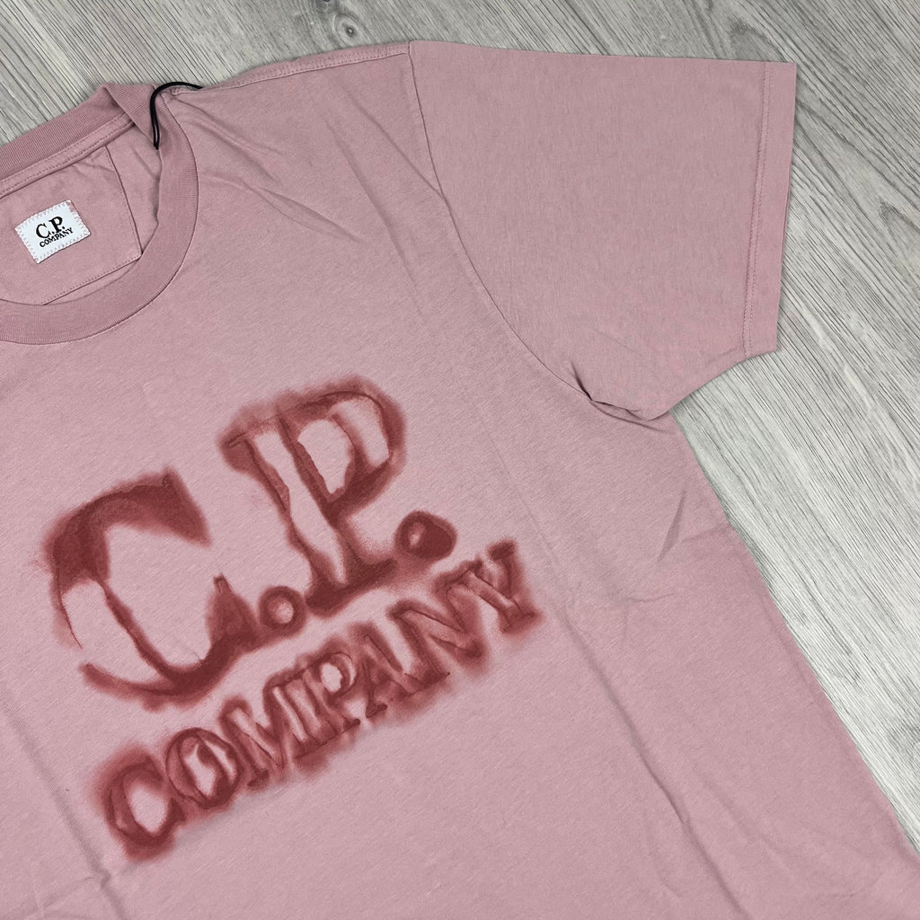 CP Company Printed T-Shirt - Mauve -Usfansport