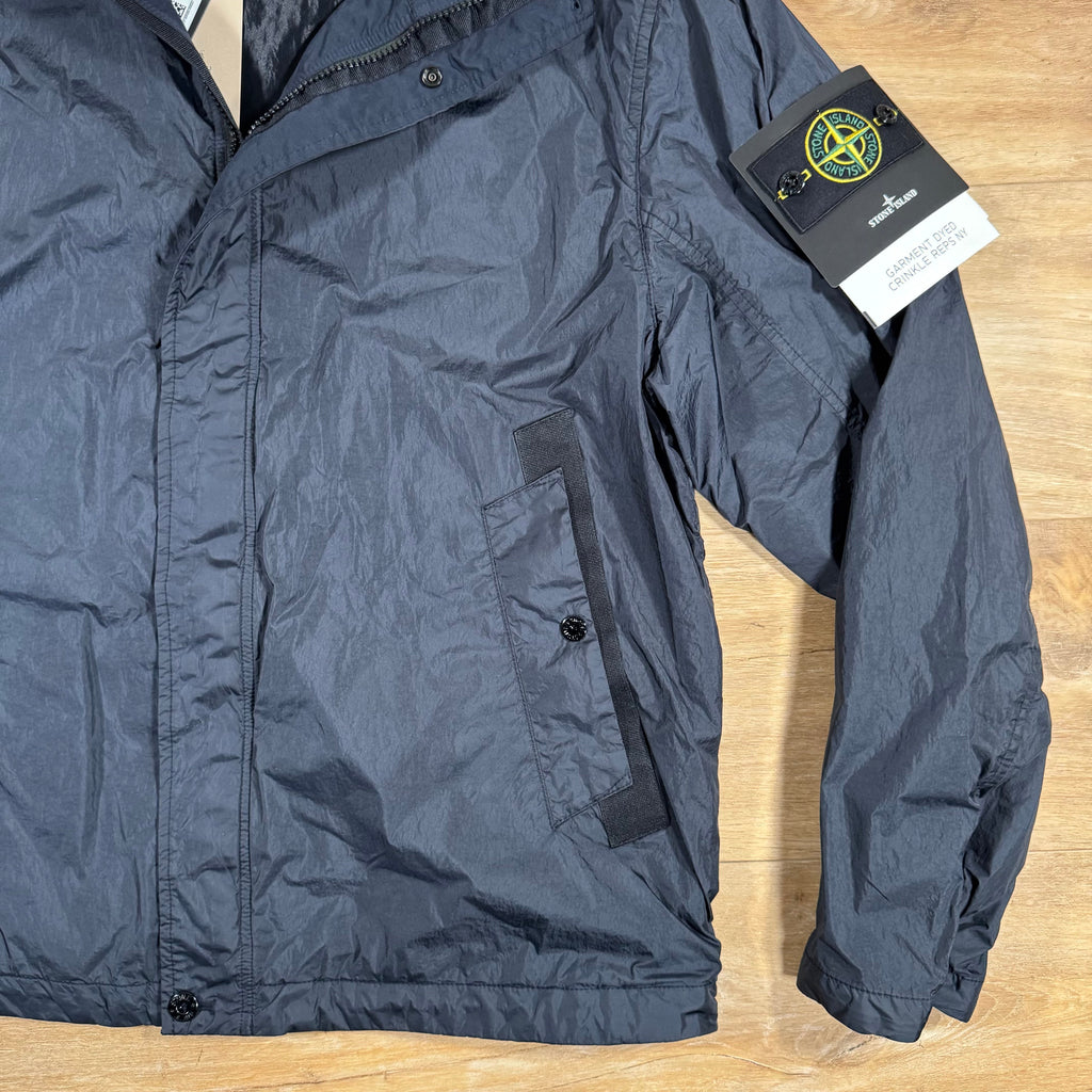 Stone Island Crinkle Reps R-NY Jacket in Navy -Usfansport