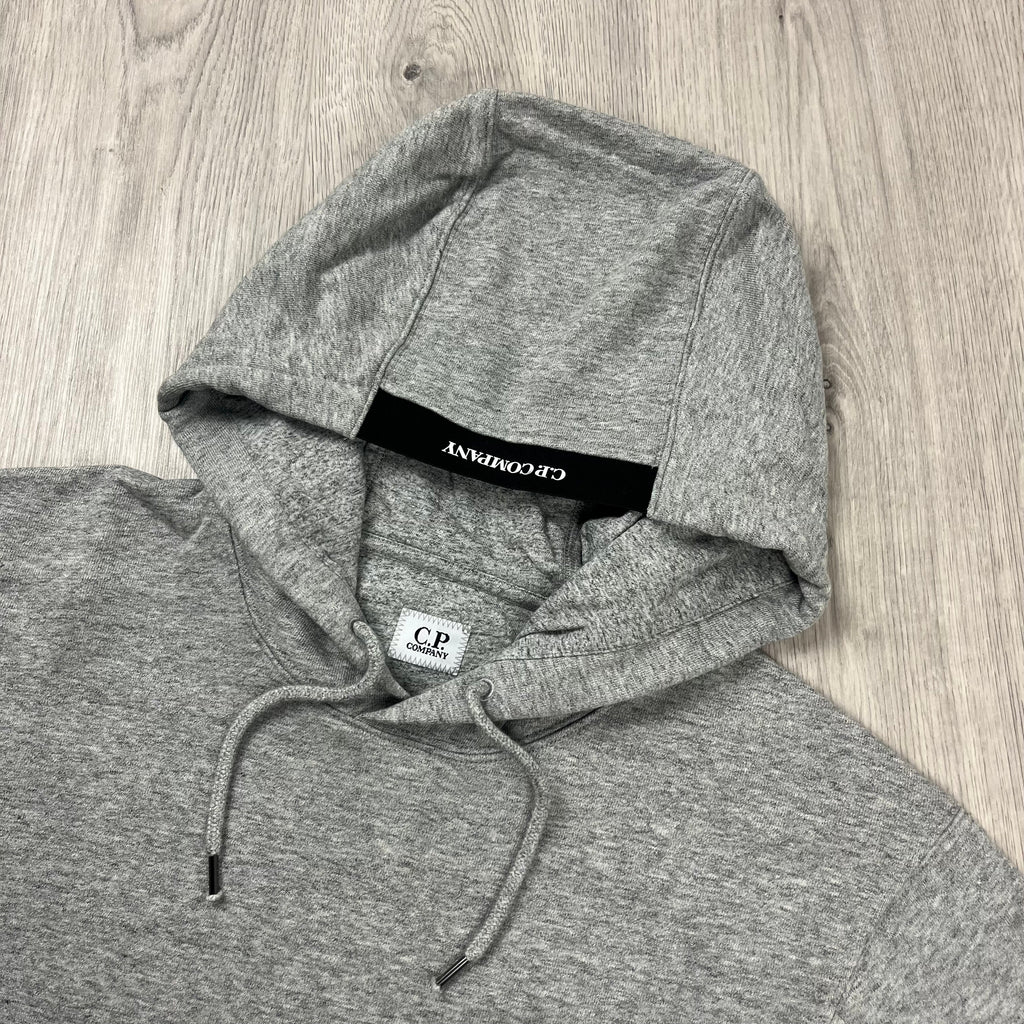 CP Company Raised Fleece Hoodie - Grey -Usfansport