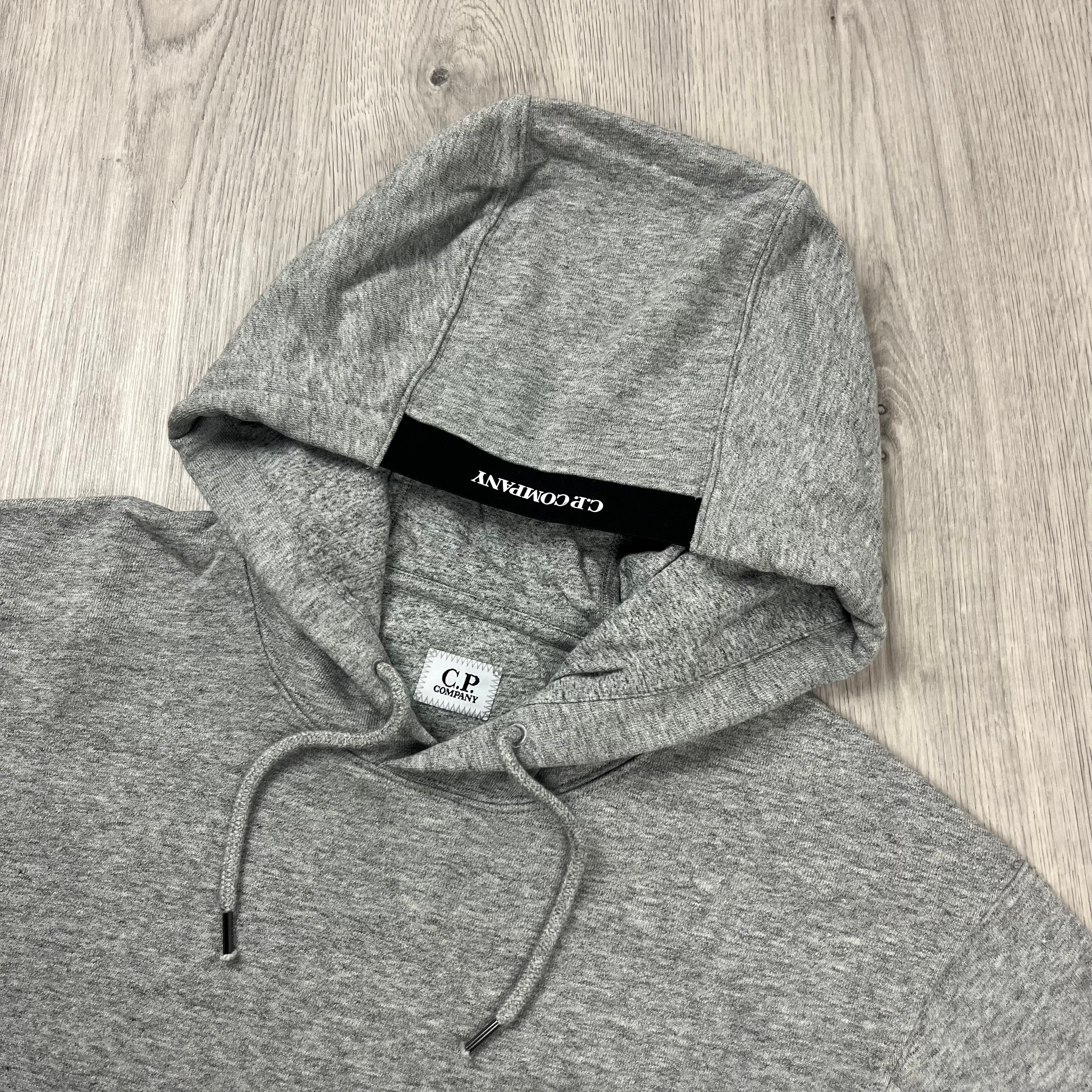 CP Company Raised Fleece Hoodie - Grey -Usfansport