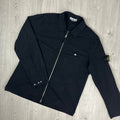 Stone Island Zip Overshirt - Black -Usfansport