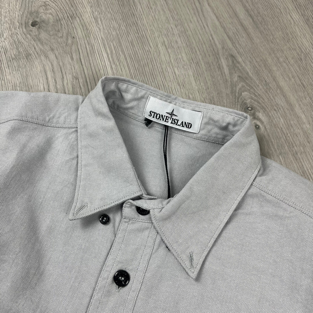 Stone Island Button Shirt - Grey -Usfansport