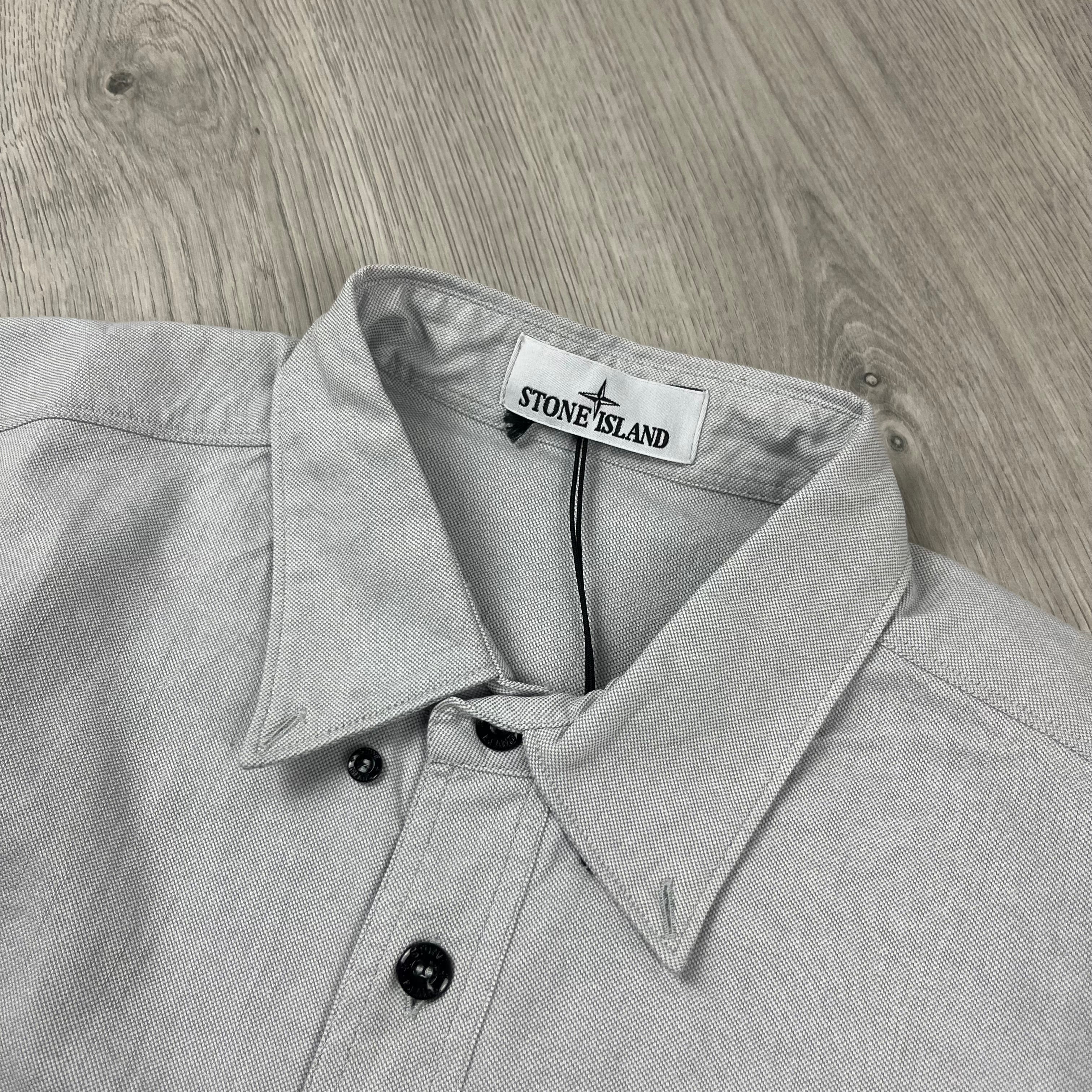 Stone Island Button Shirt - Grey -Usfansport