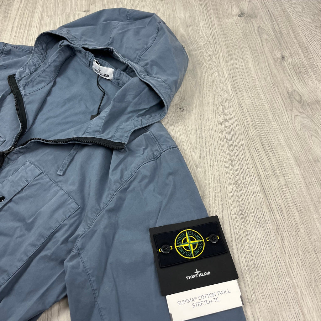 Stone Island Supima Jacket - Avio Blue -Usfansport
